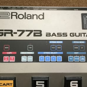 Roland G-77 Bass with GR-77B Effects Controller Unit 1980's Red image 16