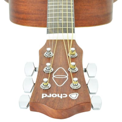 Chord CSC35 Sapele Compact Acoustic Guitar - Ideal Travel Guitar image 5
