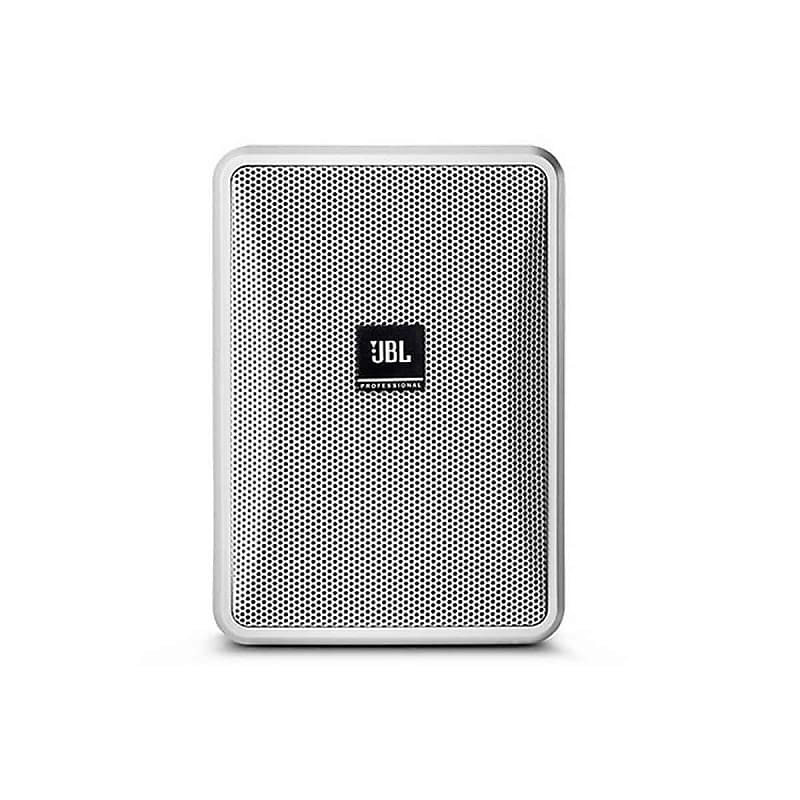 JBL Professional Control 23-1L-WH Ultra-Compact 8-Ohm Indoor/Outdoor Background/Foreground Speaker, White, Sold as Pair image 1