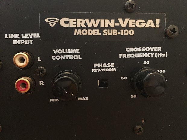 Cerwin vega sub 100 2025