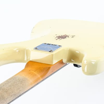 Fender Custom Shop 64 Precision Bass Relic Aged Vintage White image 9