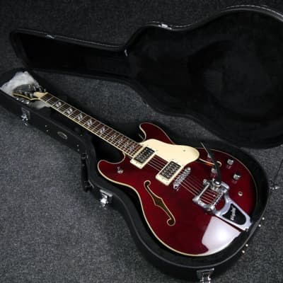 Aria Pro II TA-80 Semi-Hollow Electric Guitar - Wine Red w/Hard ...