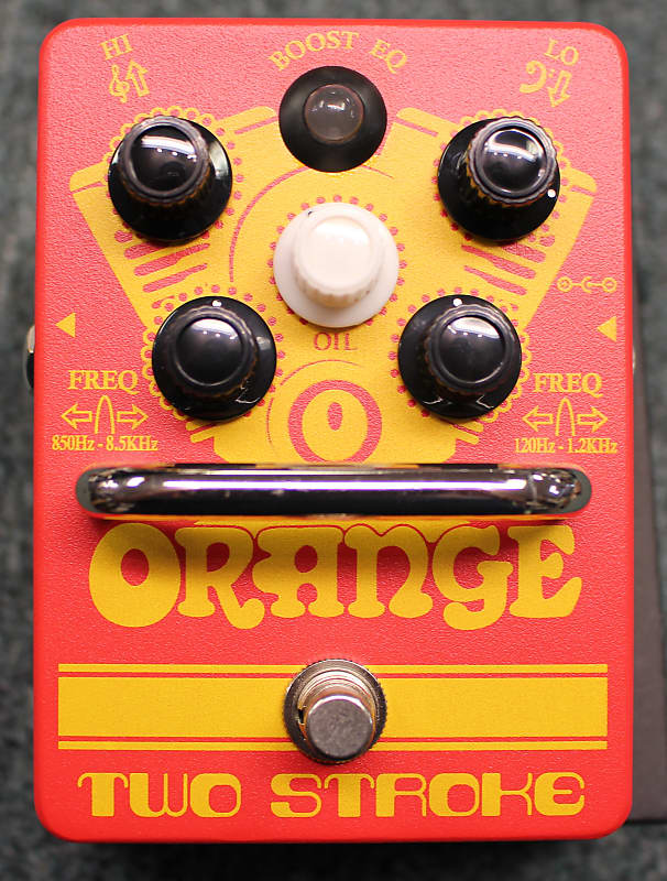 Orange Amplifiers TwoStroke Boost EQ Guitar Effects Pedal Reverb
