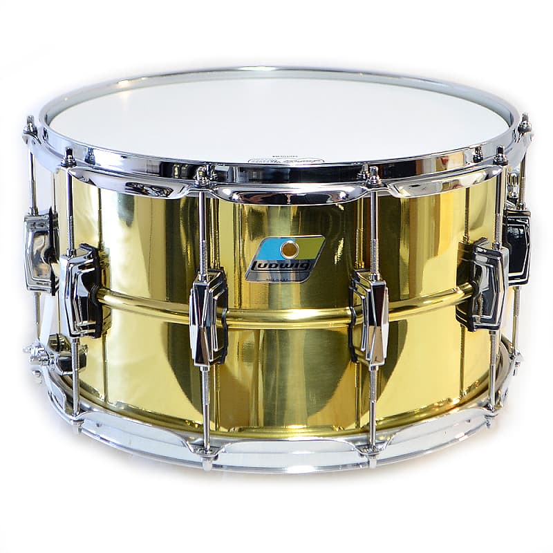 Ludwig LB488 Super Brass Reissue 8x14" Snare Drum image 1