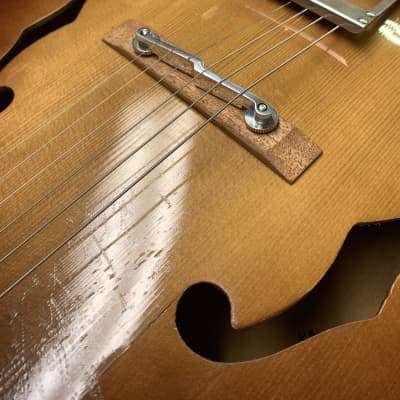 Kay Dynamic 1950s Spruce Archtop Professional Rebuild Handwound Silverfoil Beautiful And Easy Player image 10