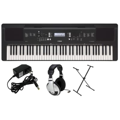 Yamaha PSR-EW310 Portable Keyboard, with X-Stand, AC Adapter, Headphones, Software