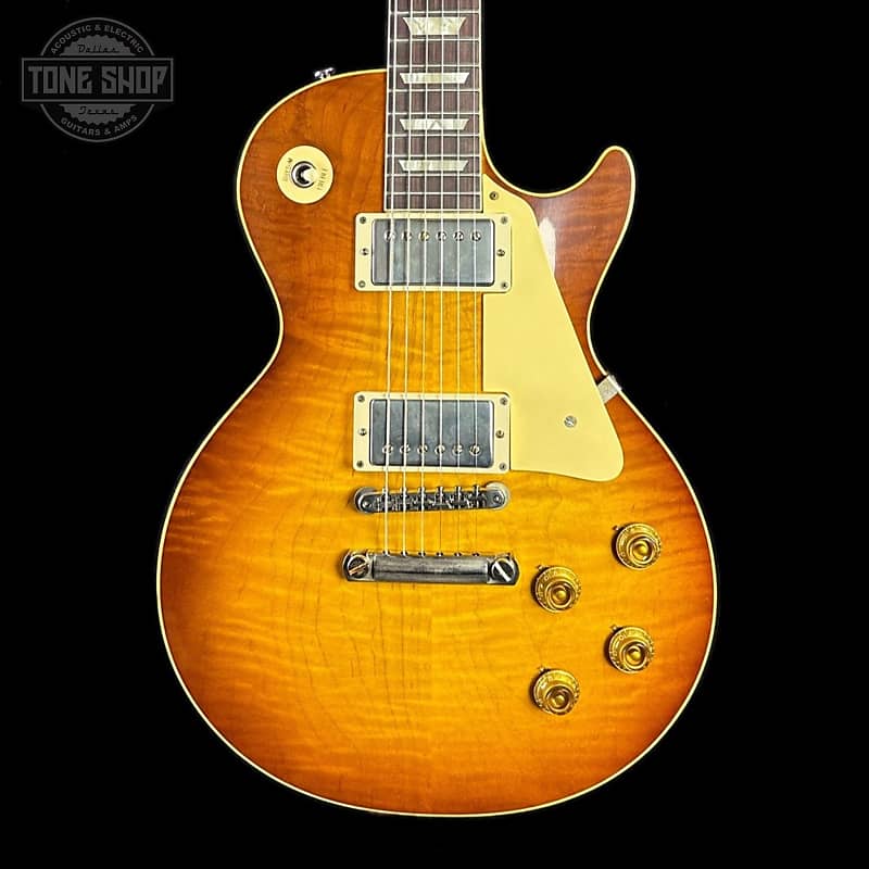 Mint Gibson Custom Shop Made 2 Measure 1959 Les Paul Standard Ice Tea Fade Murphy Lab Ultra Light Aged NH w/case image 1