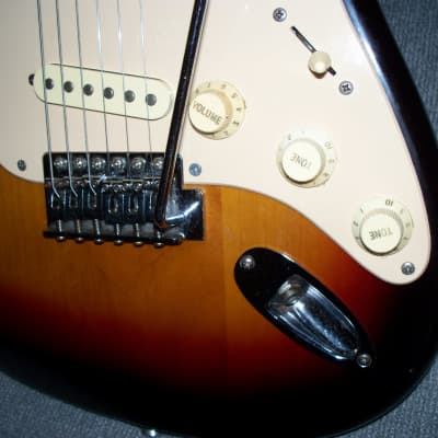 Harmony Stratocaster Style 80T  1985 Sunburst Electric Guitar image 4