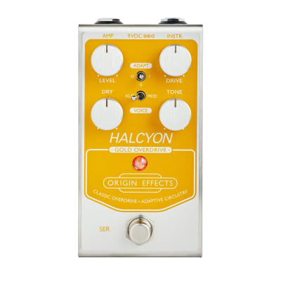Origin Effects Halcyon Gold Classic Overdrive Guitar Effect Pedal image 1
