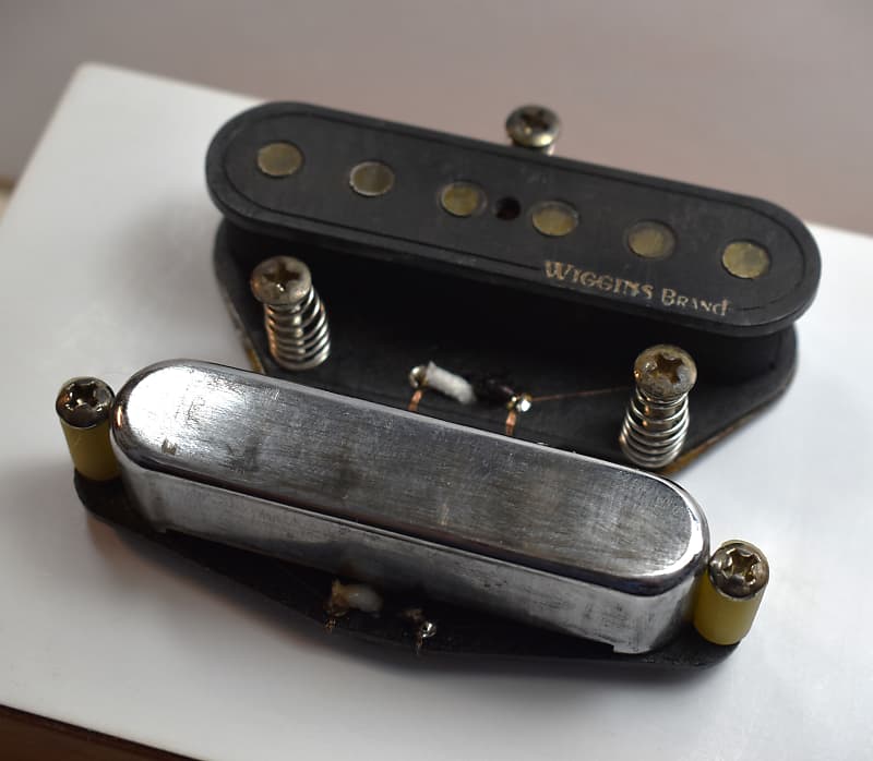 Wiggins Brand,  Aged Telecaster hand wound pickup set, Traditional's, Vintage wound, alnico 5 image 1