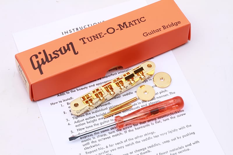 Gibson®New Gold Nonwire ABR-1 with Area59' Softbrass Kit and Repro Orange Box. 2022 Gold image 1