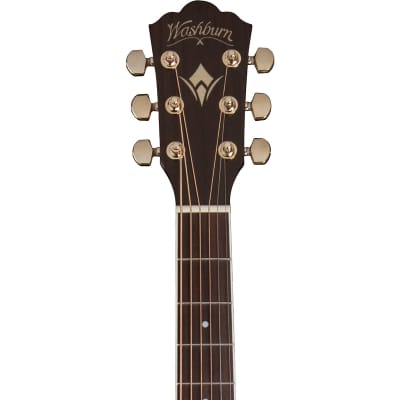 Washburn HJ40SCE Heritage 40 Series Jumbo Acoustic Electric Guitar image 5