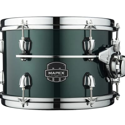 Mapex Saturn Evolution 8x7" Brunswick Green Lacquer w/Chrome Hardware Drum Rack Tom Tom Maple-Walnut | NEW | WorldShip | Authorized Dealer image 1