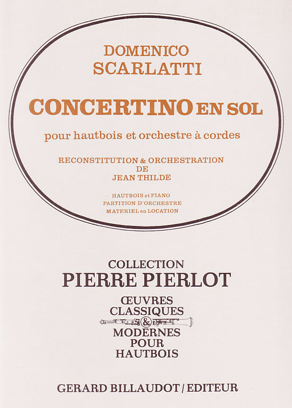 Scarlatti - Concertino in G for oboe and piano + humor drawing print image 1