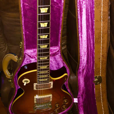 1990s Epiphone (Japan) Model LPS-90 Les Paul Standard Guitar Sunburst Gibson Style Headstock image 7