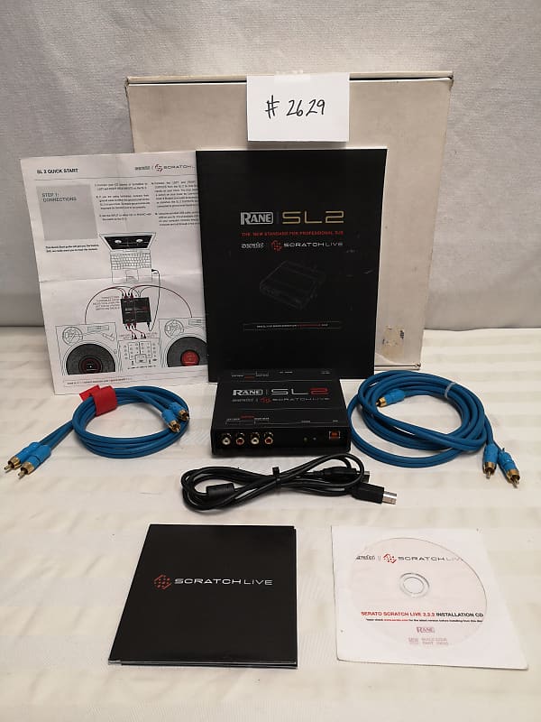 Rane SL2 Professional DJ Interface Bundle For Serato Scratch Live #2629  Great Used Condition -