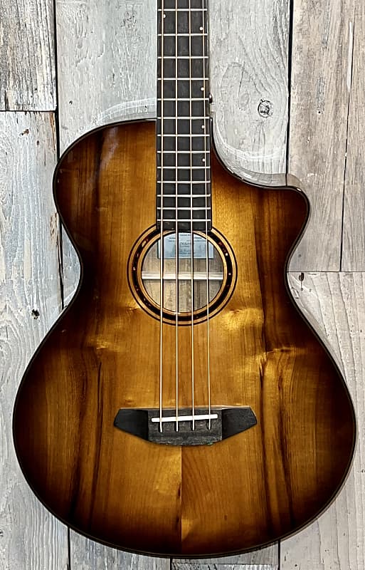 Breedlove Pursuit EX S Concerto 4 String Bass , Tigers Eye Reverb
