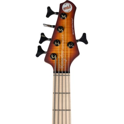 MTD Kingston Saratoga Deluxe 5 String Electric Bass - Deep Cherry Burst image 4
