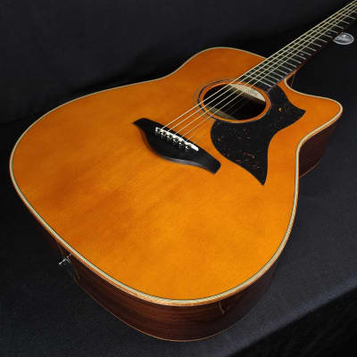Yamaha A5R-VN Dreadnought with Electronics Vintage Natural | Reverb