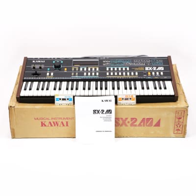1985 Kawai SX-240 8-Voice Programmable MIDI Polyphonic Synthesizer Rare Eight Voice Analog Synth Keyboard Like New in the Box!