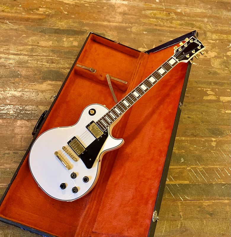 Burny RLC-55 Arctic white Les paul custom singlecut original