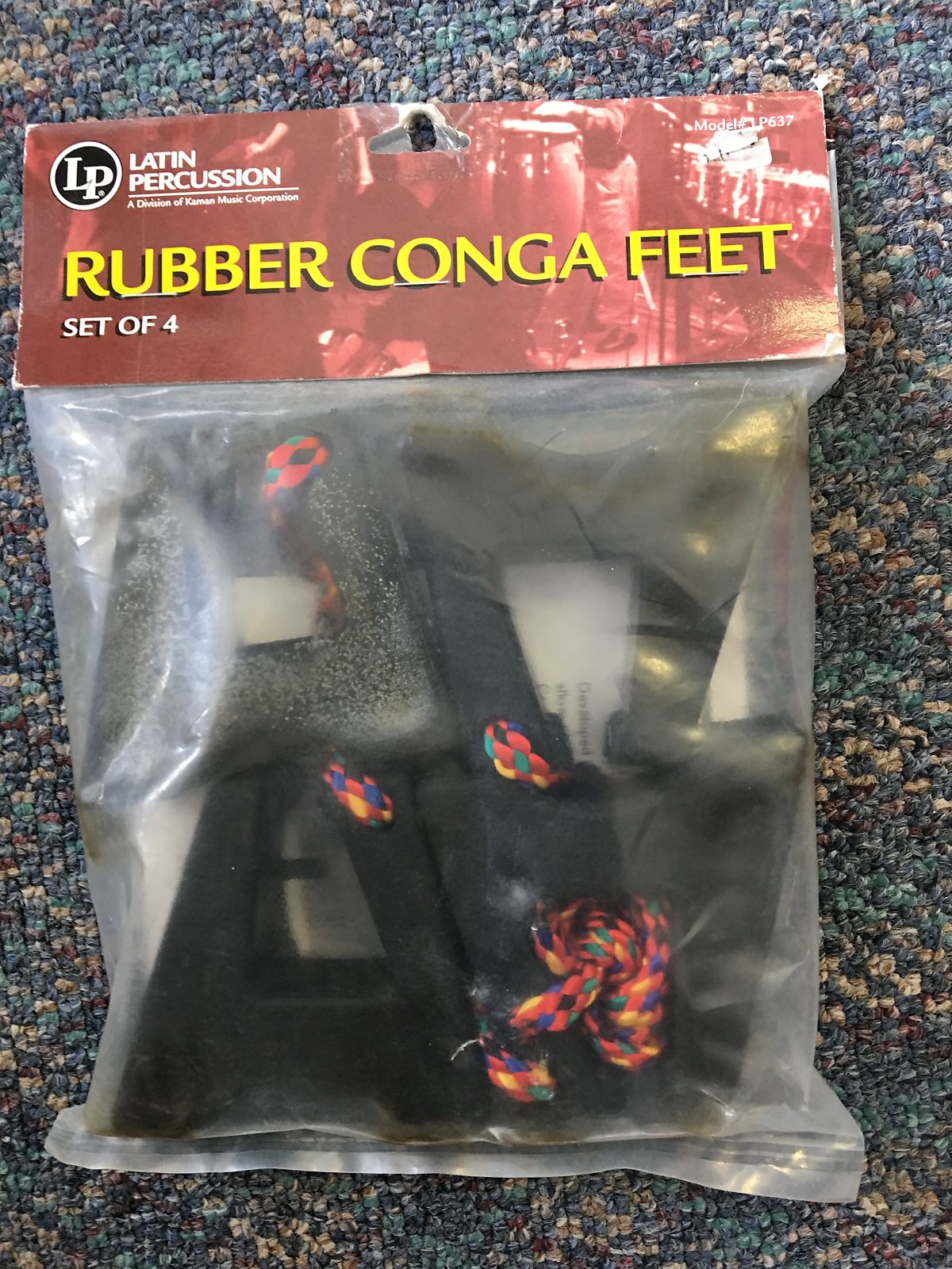 Latin Percussion LP637 Rubber Conga Feet (4Pack) Reverb