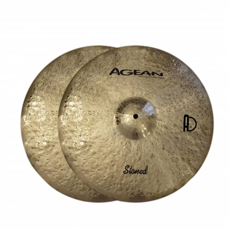 Agean Cymbals 16-inch Stoned Hi-Hat Medium | Reverb