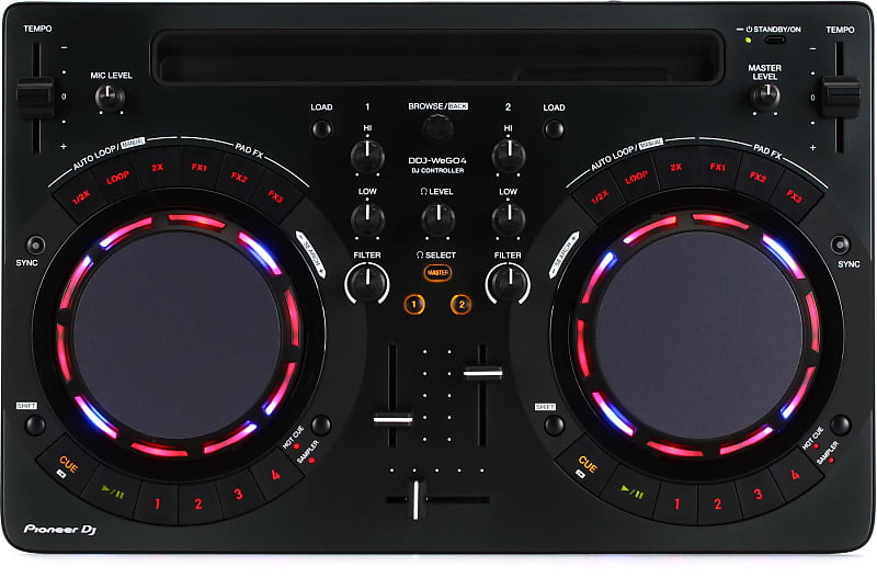 Pioneer DJ DDJ-WeGO4 Portable DJ Controller (DDJWeGO4Kd2