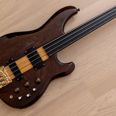 1983 Ibanez Musician MC940 Fretless Vintage Neck Thru Bass Dark Stain,  MC924, Japan | Reverb