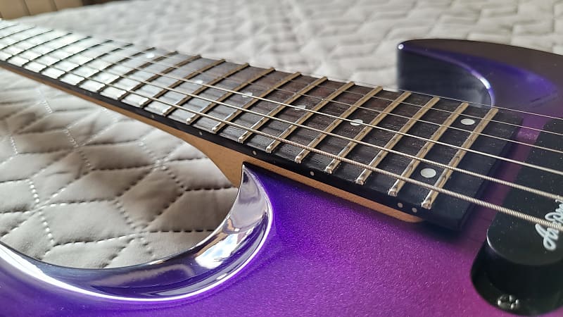 Aria Pro II Magna MA-055. Made In Japan. Steinless Steel Frets. 1995 -  Purple Metallic