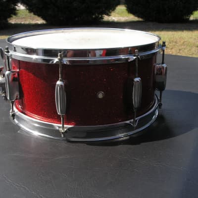 Vintage 1960's Rogers 14 x 6 1/2" Powertone Snare Drum (B&B Lugs) - Extremely RARE! image 4