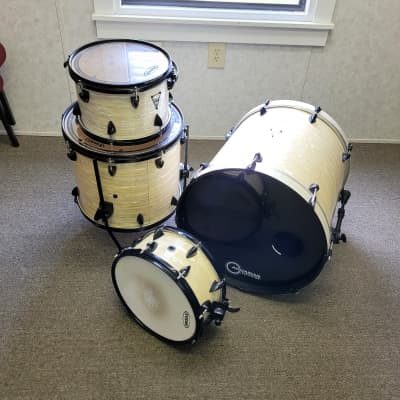 Orange County Drums & Percussion OCDP Venice 4pc Drum Kit - Pearl White |  Reverb