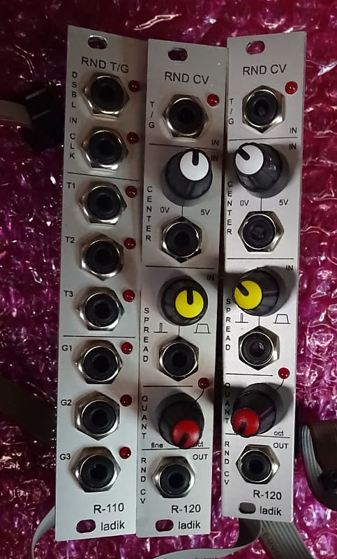 Ladik R-110 (Random Triggers/Gates) and 2 x R-120 (Random CV) | Reverb