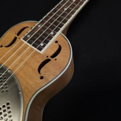 Gold Tone ResoMaple Concert-Scale Curly Maple Resonator Ukulele with Gig Bag image 8