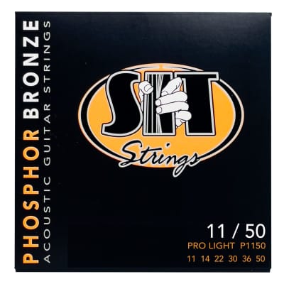 SIT Strings Pro Light Phosphor Bronze Acoustic Strings - 11/50 Gauge image 1
