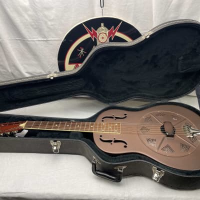 National Delphi Resophonic Resonator Acoustic Guitar with Highlander Pickup + Case 1999 -- Local Pickup Only for sale