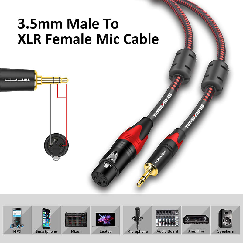 XLR Microphone Cable Microphone Extension Cable 22AWG Wire Audio Cable Cord