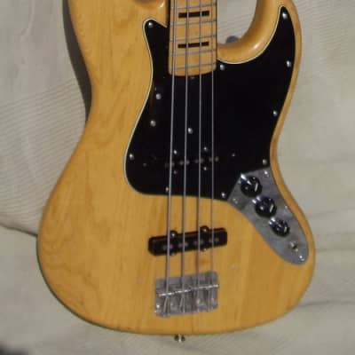 Fender Jazz Bass 1974 Natural, black block inl. image 1