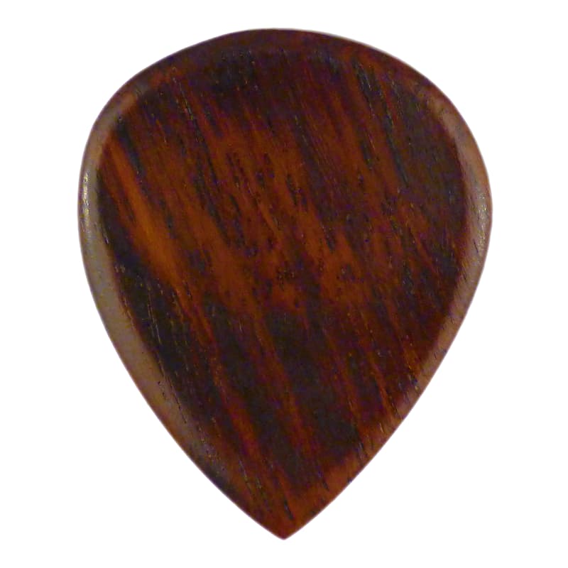Rosewood Guitar Or Bass Pick - 3.0 mm Ultra Heavy Gauge - 351 Groove Shape - Natural Finish Handmade Specialty Exotic Plectrum - 12 Pack New image 1