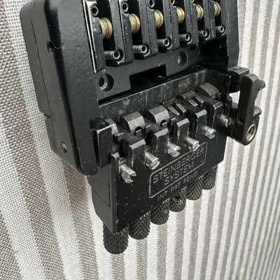 Steinberger TRANSTREM Transposing Tremolo assembly, Made in USA, original OEM unit, includes TT trem arm, stainless steel TT tuning adjustment Tool, hex wrenches, (2) sets of calibrated TT strings, Phillips head mounting screws image 5