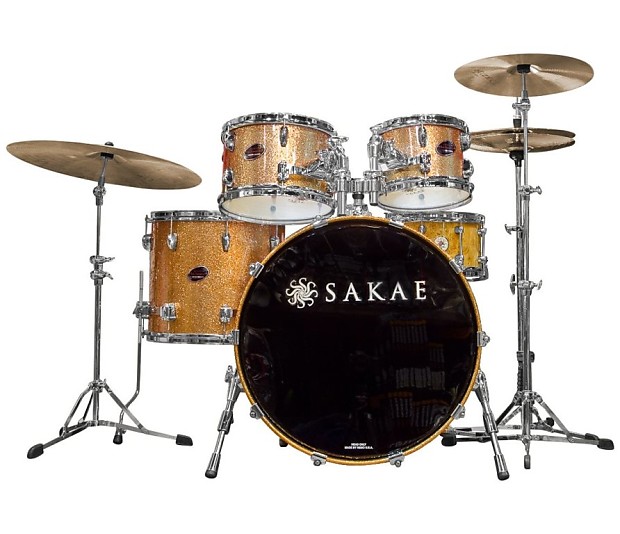 Sakae Almighty Maple 4 Piece Shell Pack in Gold Champagne Finish