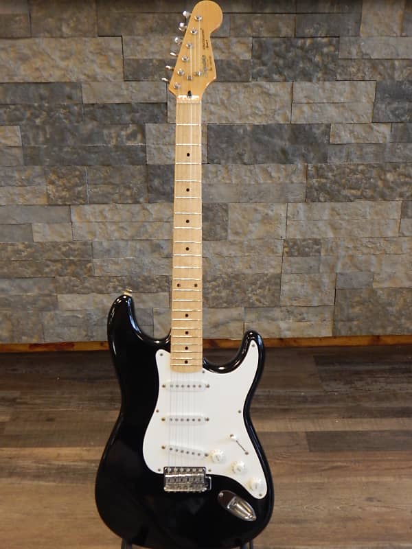 Squier E Series Stratocaster Mik 1989 Black Reverb