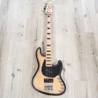 Mayones Jabba Bassic 4 Bass, Maple Fretboard, Trans Natural Black Burst Matt image 3
