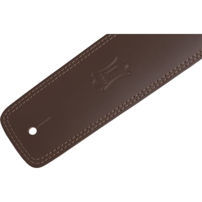 Levy's DM1-BRN Brown Genuine Leather Guitar Strap image 3