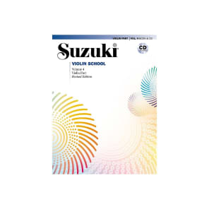 Alfred 00-30725 Suzuki Violin School - Violin Part Book/CD (Volume 4) - Revised