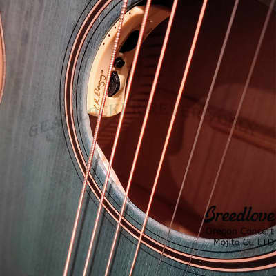 Breedlove Oregon Concert Mojito CE LTD all solid myrtlewood guitar with LR baggs pickup image 7