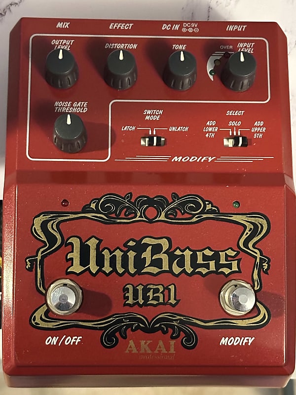 AKAI UB-1 UniBass アカイ ベース ディストーション ユニベース Akai UniBass UB1 Harmonized Bass Distortion | Reverb
