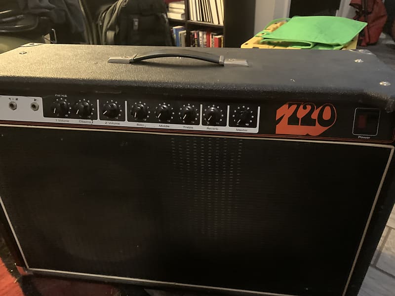 1970s Univox Stage 720 Lead Twin Guitar Amp - Black image 1
