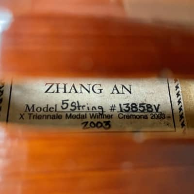 Zhang An 5-String Acoustic/Electric 5-String Violin c-2003 image 6