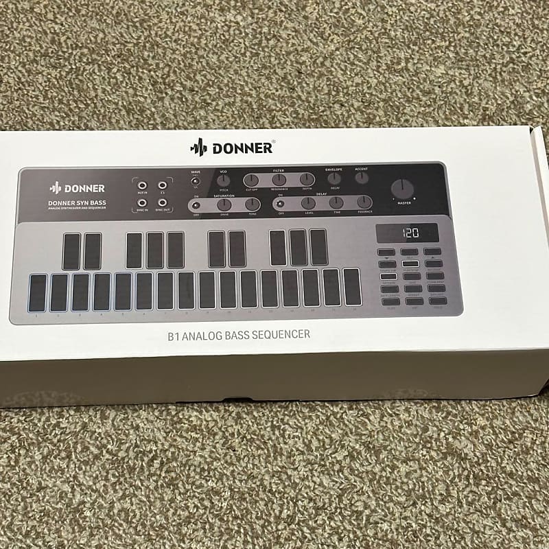 Unused]Donner B1 Analog Bass Synthesizer & Sequencer | Reverb Croatia